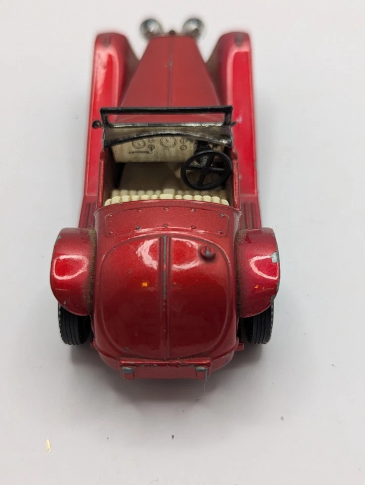 Modelos Matchbox de antaño Y-3 1934 Riley MPH rojo metálico vintage Foto 3 de 4