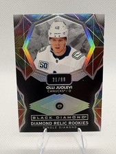 2020 2020-21 BLACK DIAMOND OLLI JUOLEVI DIAMOND RELIC ROOKIES /99 CANUCKS