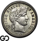 1909 Barber Dime, Lustrous Choice BU++