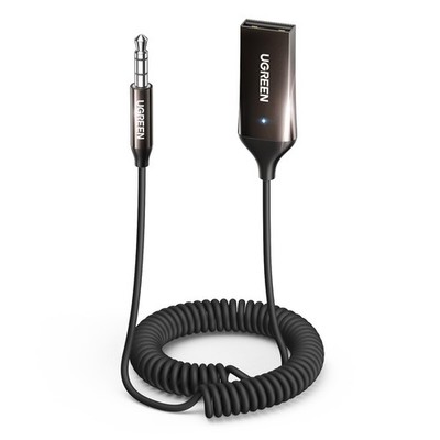 UGREEN Aux to Bluetooth 6.0 Adapter 3.5mm Bluetooth Receiver for Car USB 2.0 to