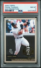 2000 TOPPS MVP PROMOTION PARALLEL WINNER #55 FRANK THOMAS SSP PSA 8 POP 1 NO↑