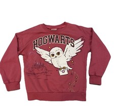 Harry Potter Hedwig Owl Pink Pullover Cotton Sweatshirt Girls 6 Long Sleeve