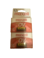 Maxell Mini DV Digital Video Cassette Tapes 60 Minutes 2 Pack Blank DVM60SE