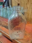 Vintage Millstadt Illinois Creamery Milk Glass Bottle Half Gallon RARE