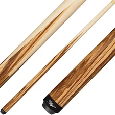 Players E5100 Pool Cue – Exotic Zebrawood Sneaky Pete Style, 18–21 oz Maple