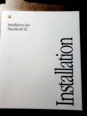 Apple Macintosh LC  Spezifik.  u. Installation: 2 Manuals auf Deutsch. RARITÄT!
