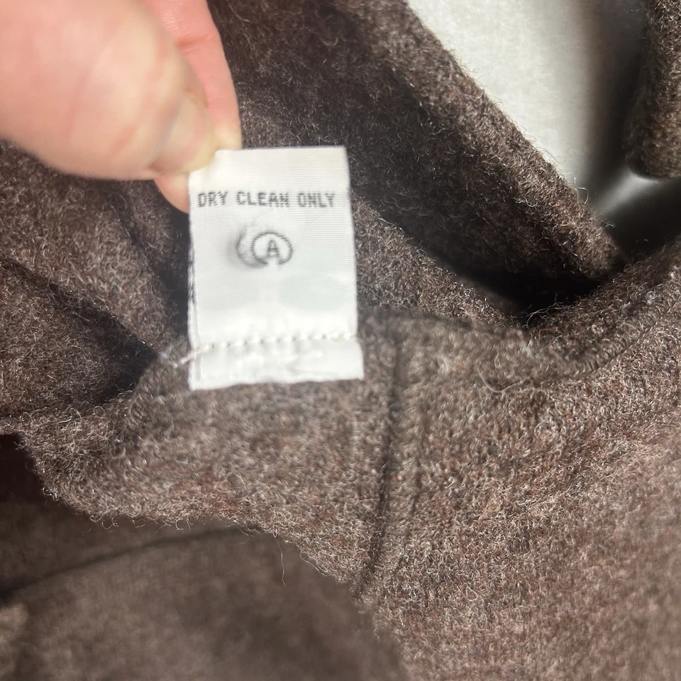 Marisa Christina Cardigan Womens M Brown 100% Wool Sweater Duster - Image 4 of 4