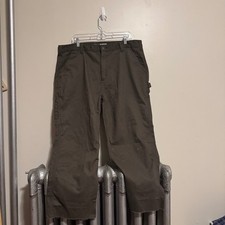 Carhartt Relaxed Fit Carpenter Pants Brown Workwear Distressed Size 40x34