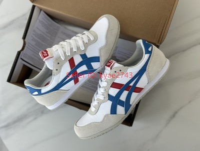 Retro Onitsuka Tiger SERRANO Mens Womens Sneakers White/Blue Red 1183B400-100