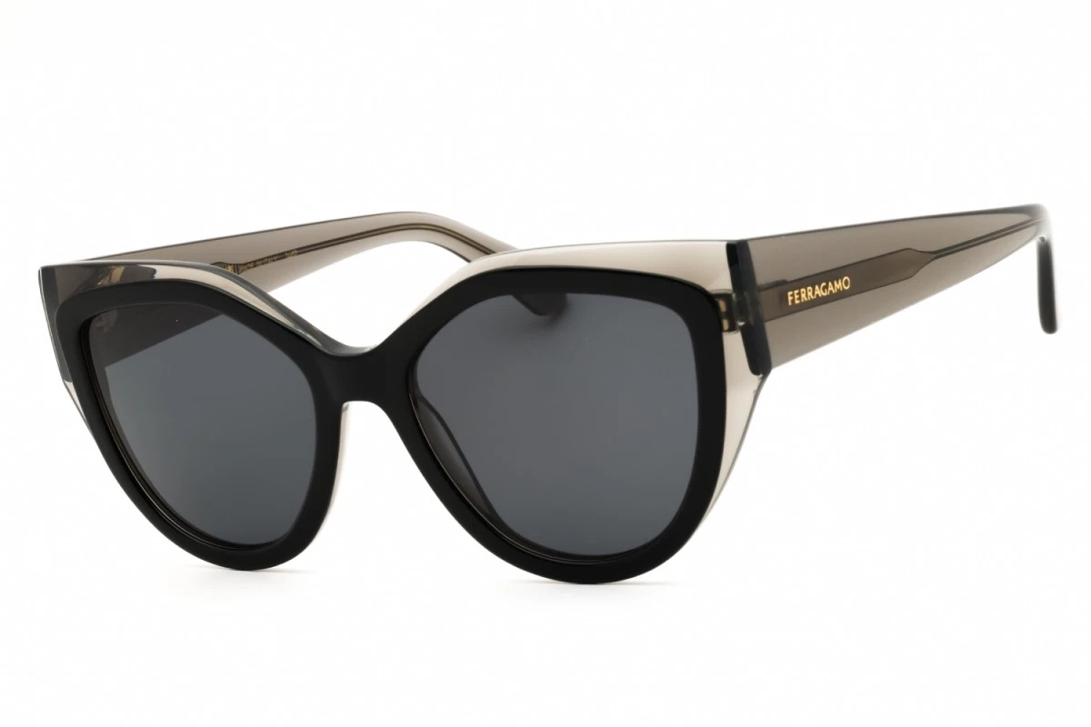 Salvatore Ferragamo Gray Marbled Cat-Eye Sunglasses with Dark Lenses Amazon.com: Salvatore Ferragamo Grey Gradient Cat Eye Ladies  main image 2