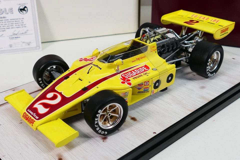 CAROUSEL 1 #4702 AAR EAGLE 1973 INDIANAPOLIS 500 #2 B. Yukovich 1/18 Scale Car - Image 3 of 4