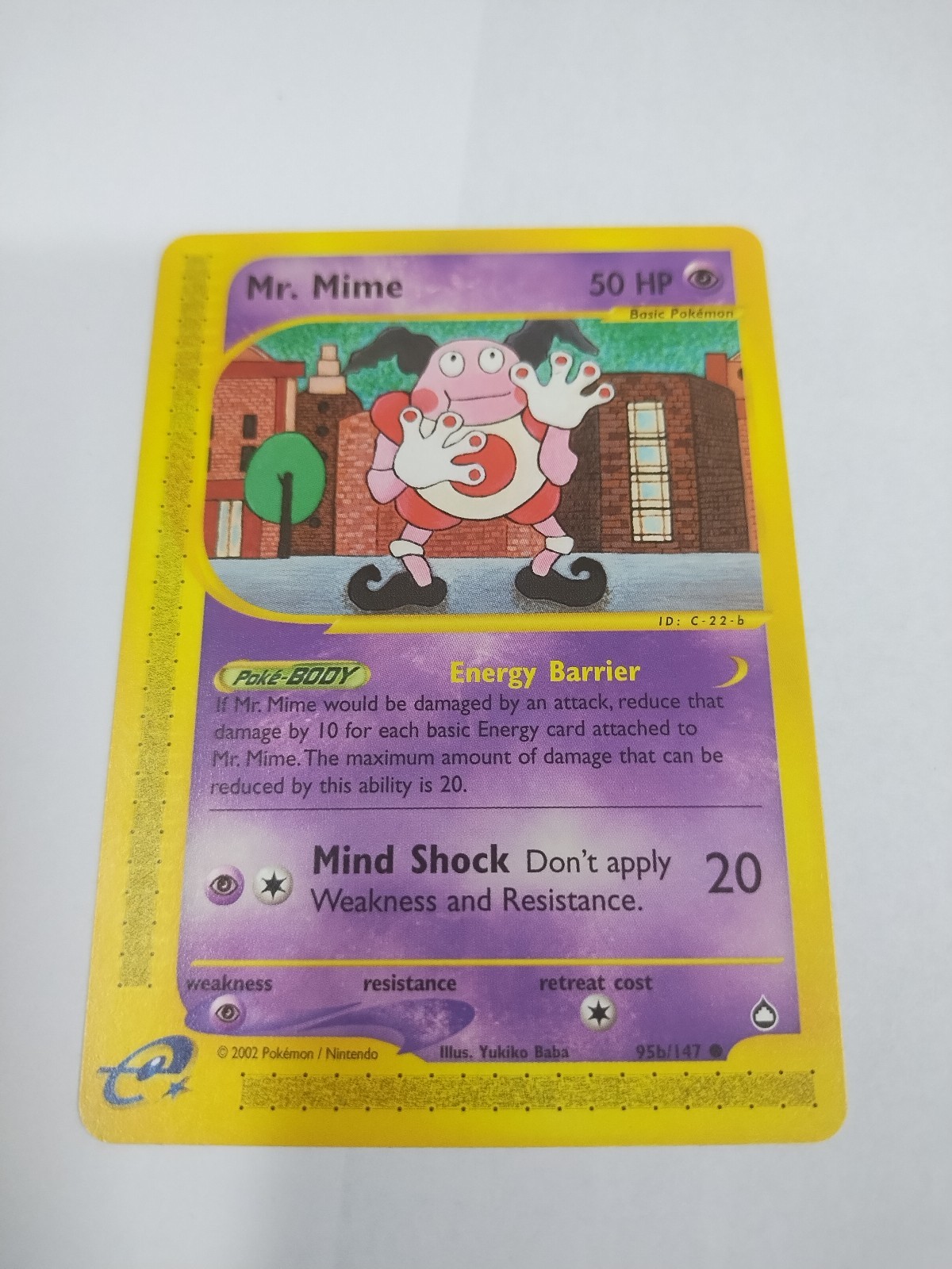 MINT Pokemon Aquapolis Mr. Mime 95b/147