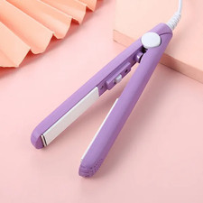 Mini Portable Hair Straightener Ceramic Flat Iron Travel Hair Styler Fast Heat U
