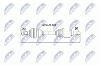 Antriebswelle Nty NPW-CT-008 FüR 3E Partner Peugeot Tepee 307 GroßRaumlimousine