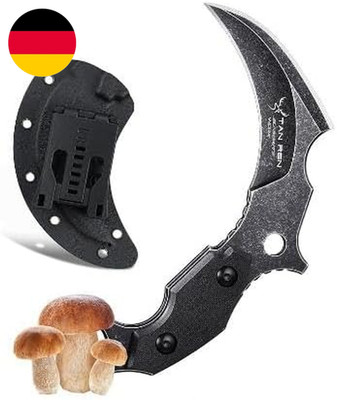 TAN REN Jagdmesser Feststehende Klinge, Outdoor Messer Mit Kydex Scheide, Surviv