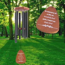 Memorial Wind Chimes for Outside,30 Inch Wind Chimes in Memory of Mom Dad Gra...