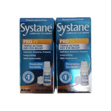 2-SYSTANE PRO PF DRY EYE RELIEF LUBRICANT EYE DROPS 0.34 Floz 5/26