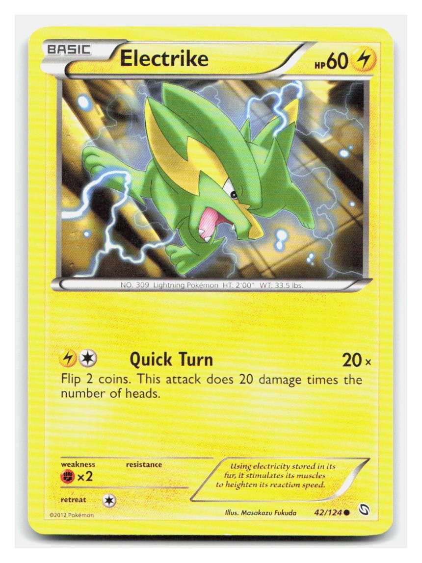 Pokemon TCG Dragons Exalted Electrike (42) 42/124 Common