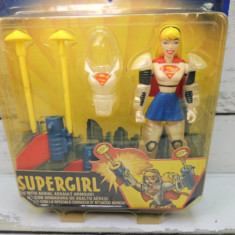 5-дюймовая фигурка Kenner DC Superman Animated Supergirl Aerial Assault Armor 1998 новая - Изображение 2 из 4