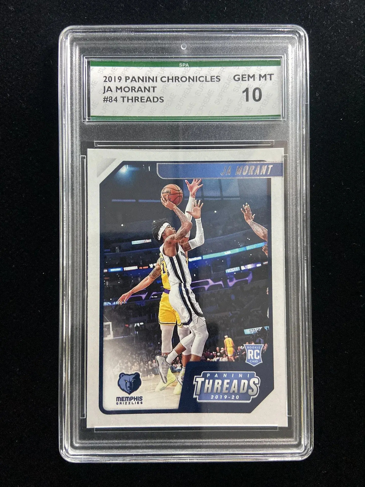 2019-20 Panini Chronicles Threads #84 Ja Morant Grizzlies SPA 10 CUP