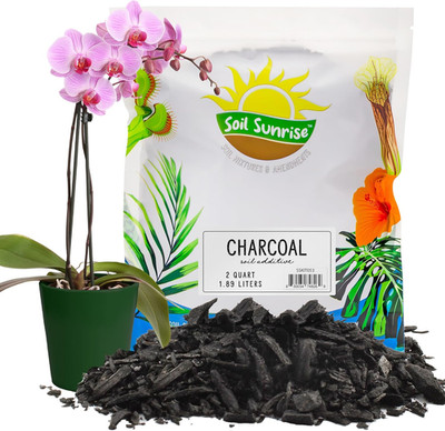 Horticultural Charcoal for Indoor Plants (2 Quarts) Hardwood Soil Additive for O