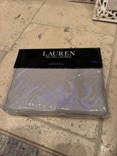 Lauren Ralph Lauren Kaia Grey Herringbone Standard Pillow Shams New
