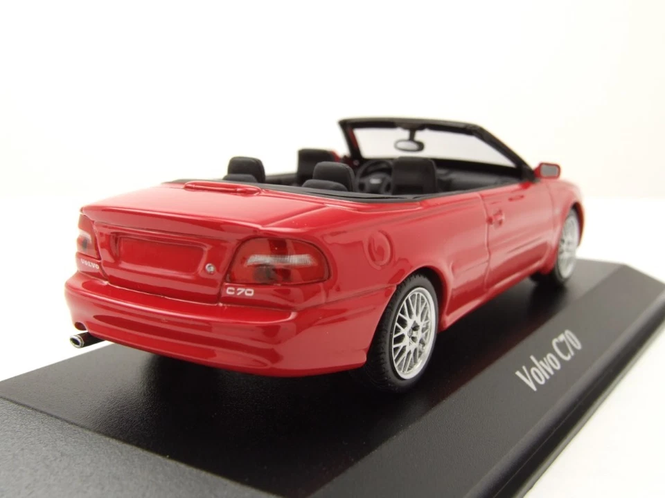 Volvo C 70 Cabrio 1998 Rosso Modellino Auto 1:43 Maxichamps - Immagine 2 di 4