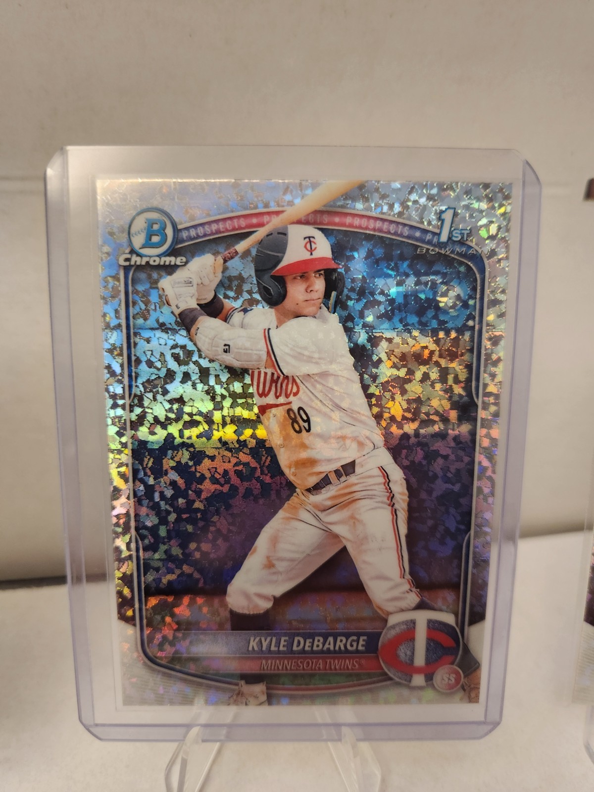 2025 Bowman - Chrome Prospects Kyle DeBarge #BCP-139 Mini-Diamond Refractor (RC)