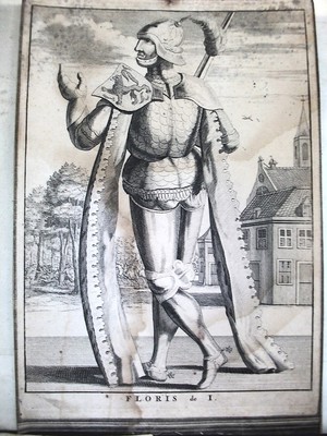 FLORIS Von I, Hendrik Halma, Graf Von Holland, Radierung 1725