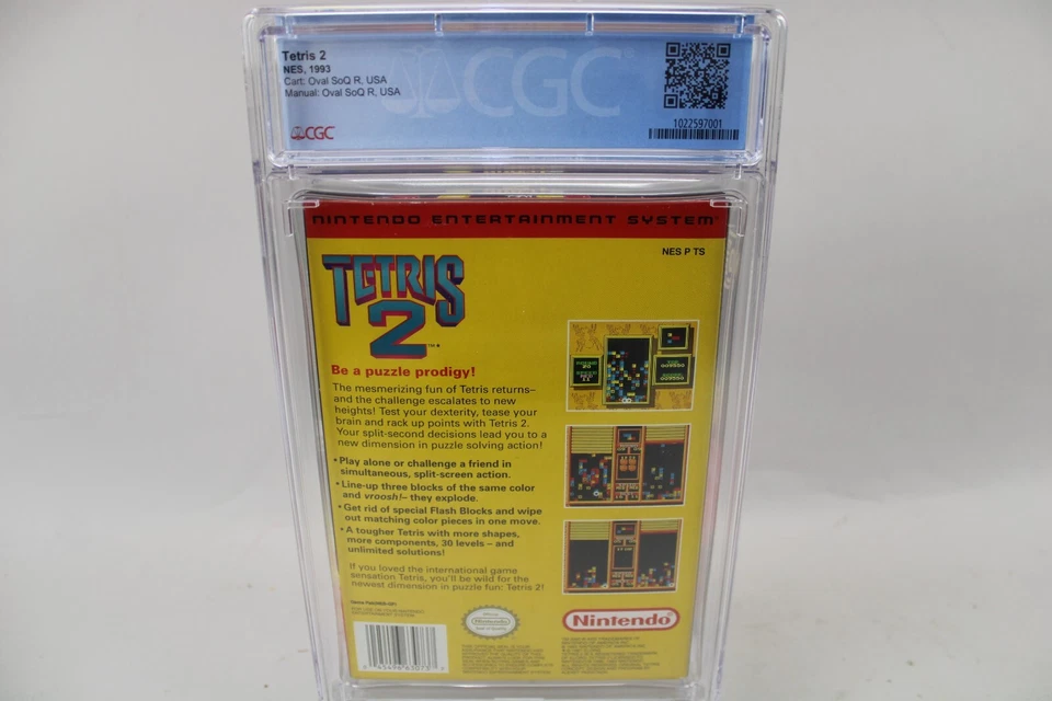Tetris 2 Nintendo Entertainment System CIB CGC Graded 9.0 - Image 4 of 4