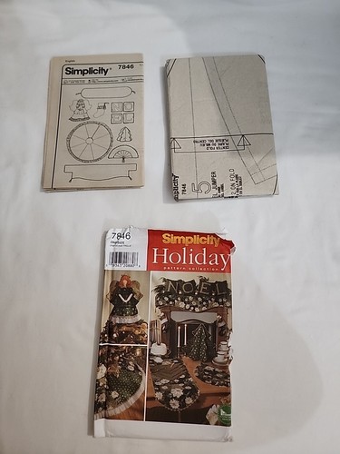 Simplicity Holiday Pattern Collection Uncut #7846 1997 Sewing Patterns Christmas - Picture 2 of 5