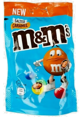 【MEKEARISA】Gummy Bag M/ Salted Caramel 2 x M&M's Salted Caramel Pouches Limited Edition Flavour 176 g