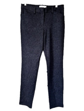 Calvin Klein Pants Size 10 NWOT Black Gray Fleck Career Rayon Blend Skinny Legs