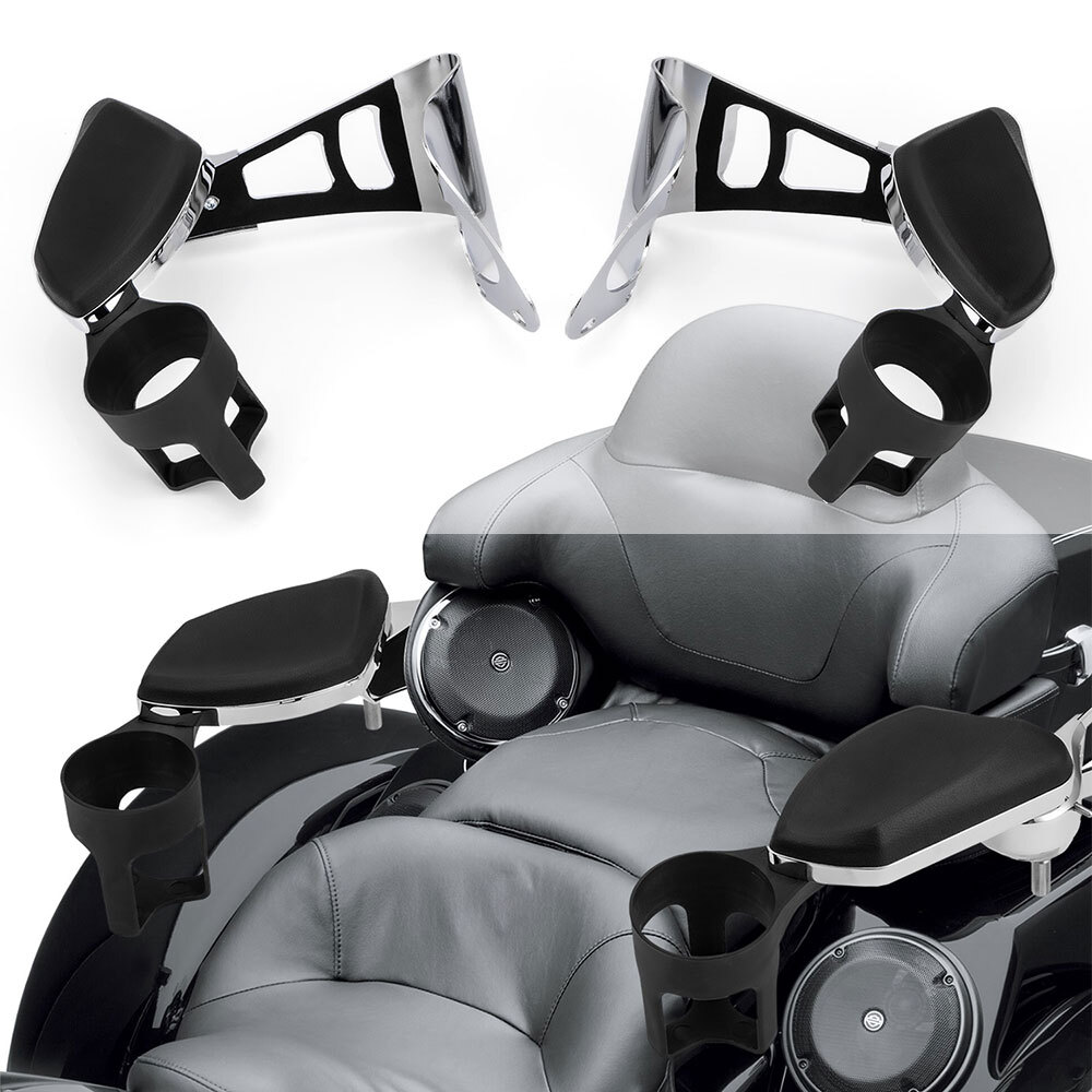 Harley Touring Arm Rest Kuryakyn Stealth Passenger Armrests For Harley
