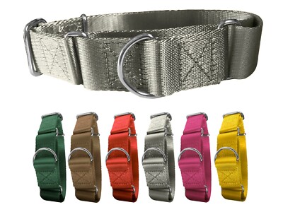 K-9 Beltz Martingale Nylon Dog Collar 1.5'' 3.8CM Wide Adjustable S, M, L XL