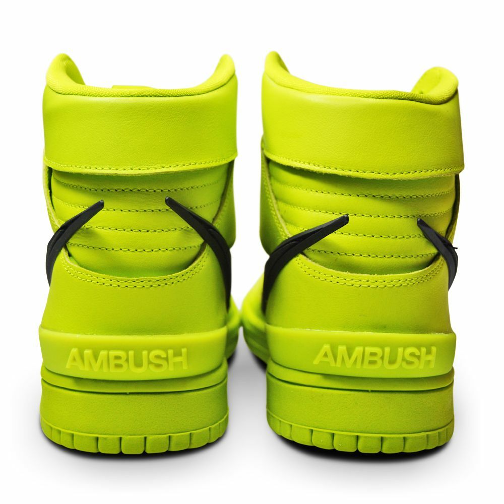 Mens Nike Dunk High x Ambush - CU7544 300- Flash Lime | eBay
