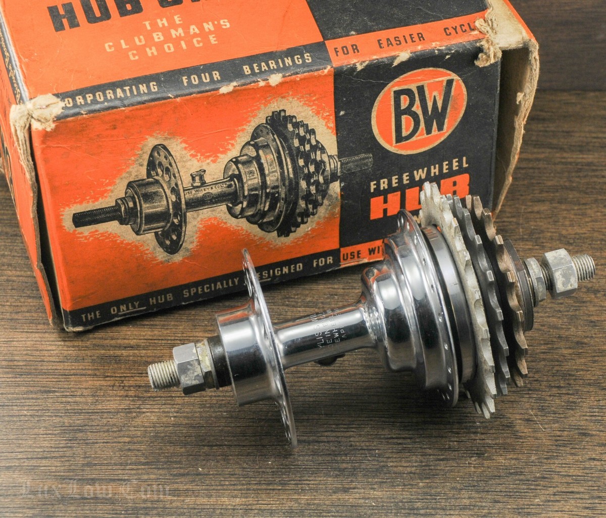 NOS Vintage Bayliss Wiley Road Bike Freewheel HUB 40h 3Speed