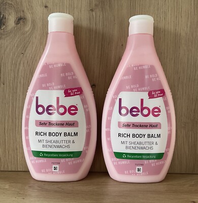 (34,99 /L) Bebe Rich Body Balm Körpercreme Sehr Trockene Haut Set 2x400ml