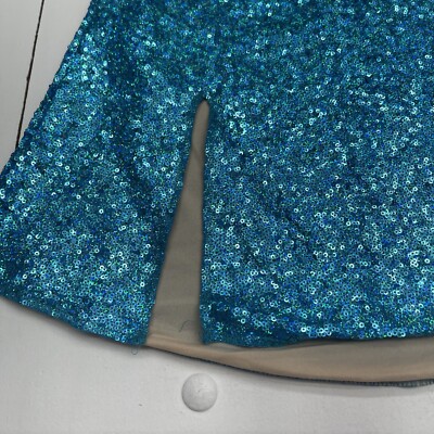 blue sequin tank dress Charming Blue Sequin Mini Dress - US 4