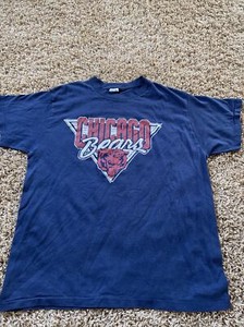 Vintage 80s Chicago Bears Tshirt Champion 50/50 Large Medium NFL Football Soft