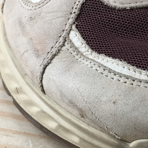 ECCO Shoes Womens 40 Sneakers Beige Fabric Low Top Round Toe Casual Athletic - Picture 12 of 16