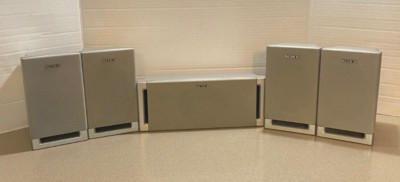 Sony Home Theater Surround Sound Speaker System 5 Speakers & Subwoofer