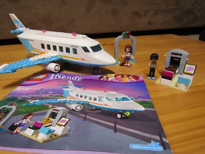 Lego Friends Heartlake Private Jet Set-Used:contains all pieces and  instructions