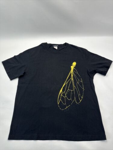 Surface To Air Paris Black T Shirt Mens Sz XL Dragonfly Insect Wings Art Print