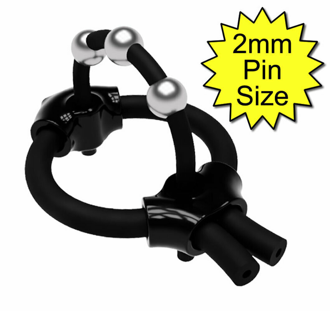 2 ELETTRODI AD Anello In Gomma Conduttiva Tens Estim-for
