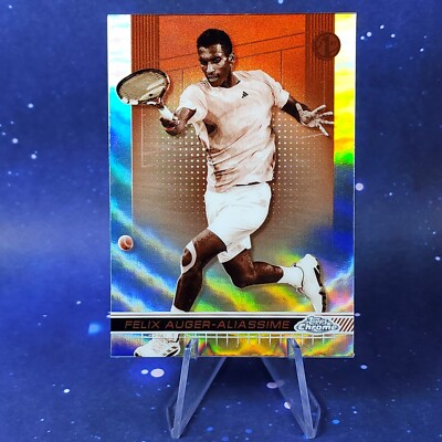 Felix Auger Aliassime SP 2024 Topps Chrome Tennis Sepia Refractor Exclusive