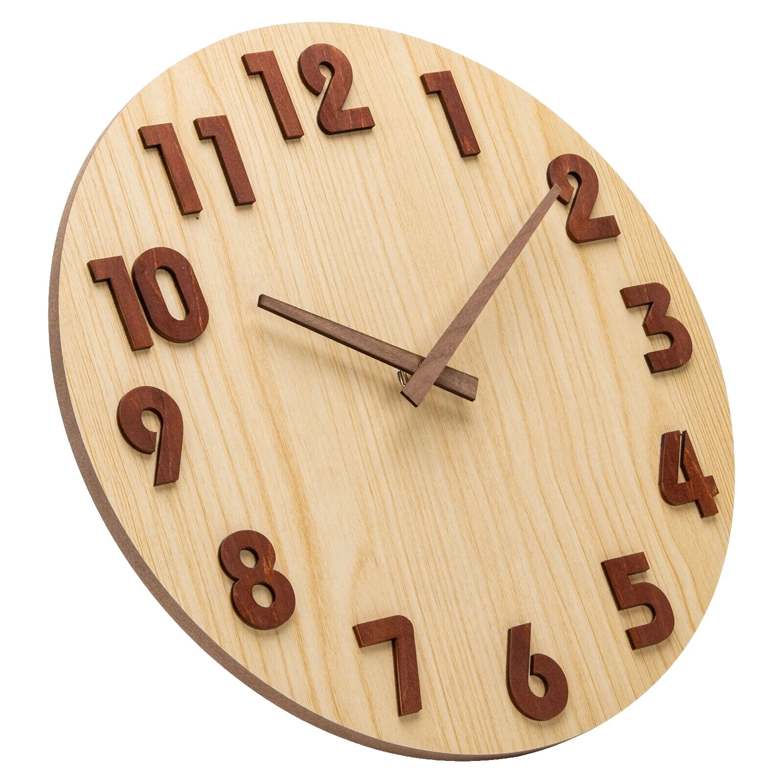 Винтажные/ретро настенные часы из коричневого дерева