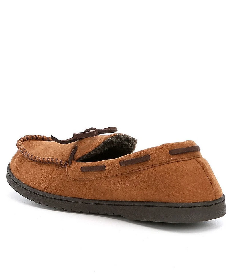 ROUNDTREE & YORKE 男式记忆泡沫莫卡辛屋拖鞋 CHESTNUT 小号 7-8 — 第 3/4 张图片