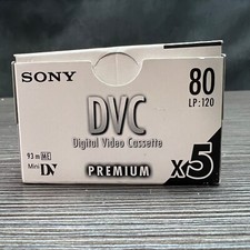 Sony DVM80PRL Premium Digital Video Cassette 5 pack - New in Mostly Sealed Box
