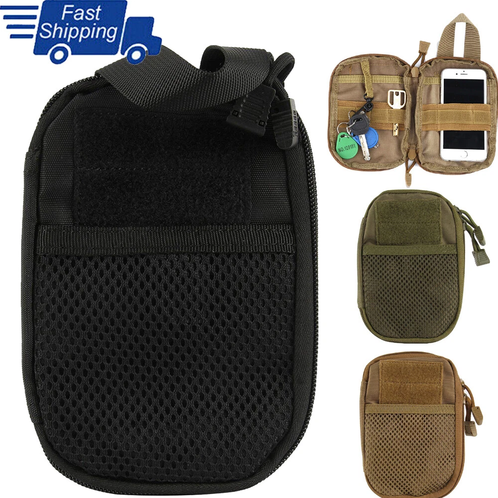 Tactical Molle Utility Pouch Small Pack Bag Outdoor Waterproof Hunting Phone Bag